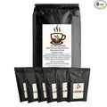 Flavored Coffee Sample Pack – 6 Medium Roast Coffees (French Vanilla Hazelnut Cinnabun Caramel Mocha Cinnamon Hazelnut) 6 x 2 oz (12 oz Total) – Kilan Coffee