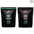 Mount Hagen 7.05oz Organic Freeze Dried Instant Caffeinated + Decaffeinated Coffee Resealable Pouch Bags - 2 Pack | Eco-friendly Fair-Trade Coffee Medium Roast Arabica Beans [2x7.05oz]