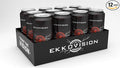 Ekkovision Energy Drink Fruit Punch 200 MG Natural Caffeine With Coconut Water L Theanine Alpha Gpc &amp L Tyrosine For Balanced Energy Electrolytes &amp Smooth Hydration 16 Fl Oz Can 12 Pack