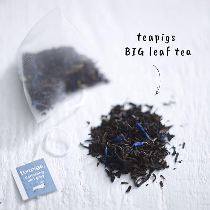 Teapigs Earl Grey Strong Black Tea Caffeinated Vegan 15 Each (Pack Of 6)