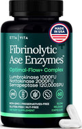 Potent Nattokinase 4000 FU Serrapeptase 240000 SPU Lumbrokinase 2000 FU Supplement - Proteolytic Enzymes Capsules for Energy Support Digestion Detox Cognition &amp Gut Health for Men &amp Women