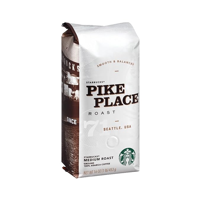 Starbucks Pike Place Ground Coffee 16-Oz Bag