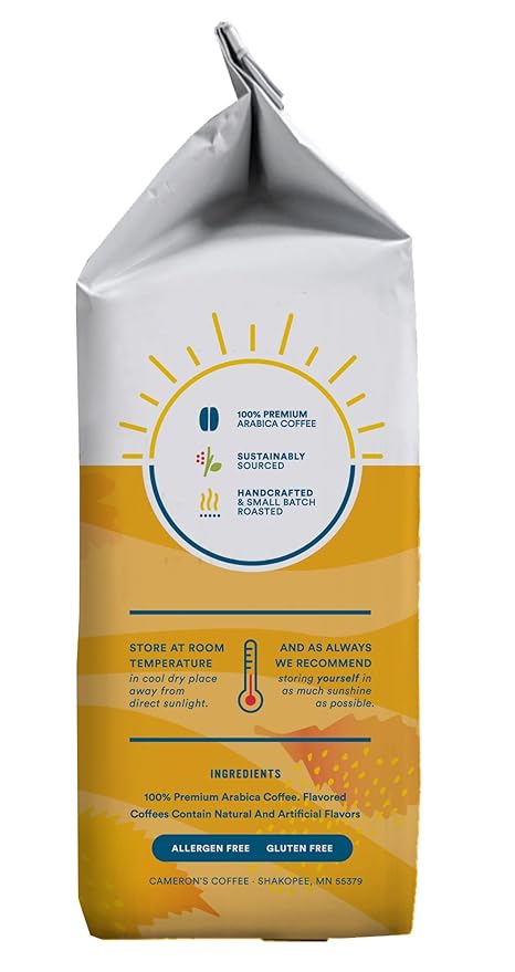Cameron's Coffee Hunter's Blend Ground Coffee Medium Roast 100% Arabica 28-Ounce Bag (Pack of 4)