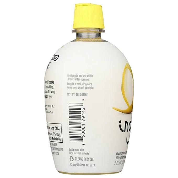 Ingrilli 100% Lemon Juice from Concentrate 7 Fl Oz Bottle (Pack of 6)