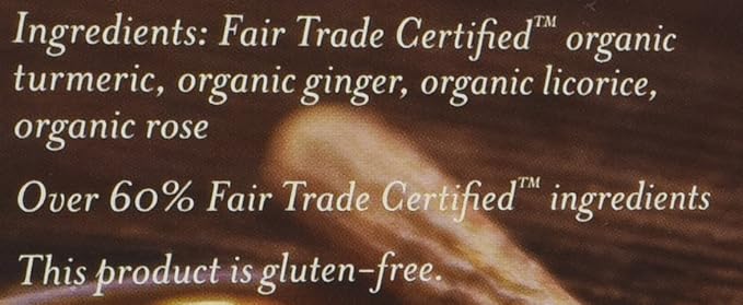 Numi Turmeric Tea Three Roots 1.42 Oz Bag 12/box (Pack of 3)