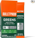 Bulletproof Greens Packets 15 Count Daily Greens Powder with Superfoods and Nootropics Full Serving of Vegetables Essential Nutrients