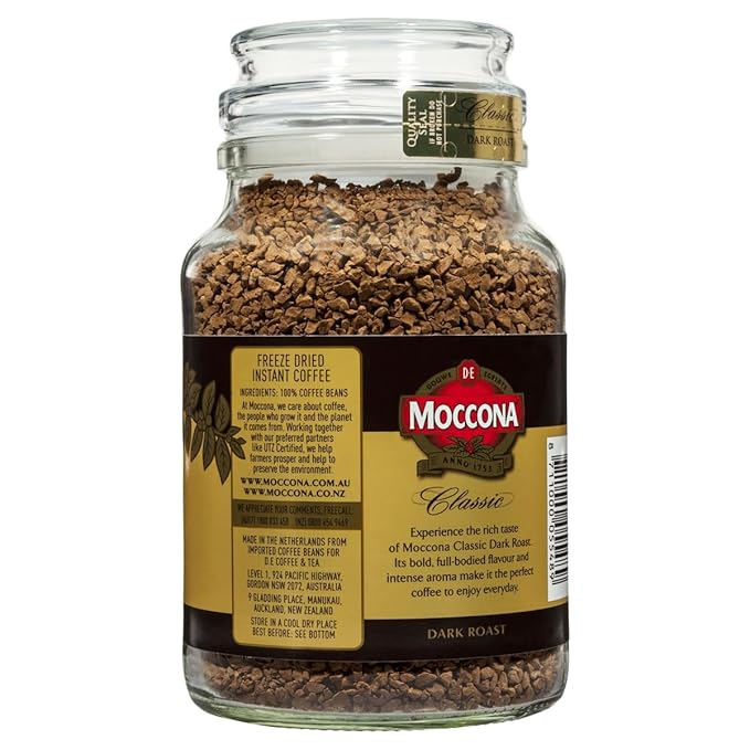 Moccona Freeze Dried Instance Coffee 200g (Classic (Dark Roast))