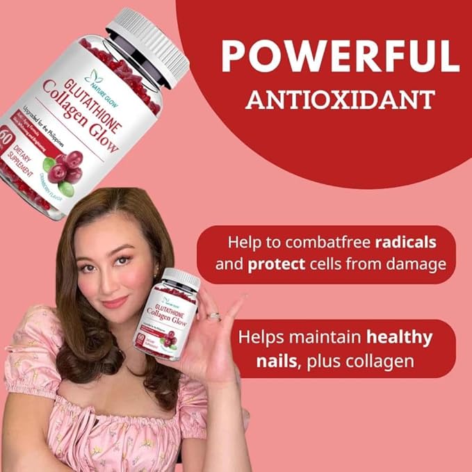 Generic Nature Glow Glutathione Collagen - Cranberry Flavor 60 Chewable Gummies