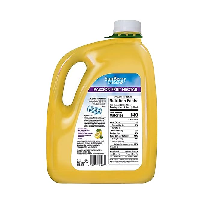 Sunberry Farm Passion Fruit Nectar (1 gal Pack of 1)