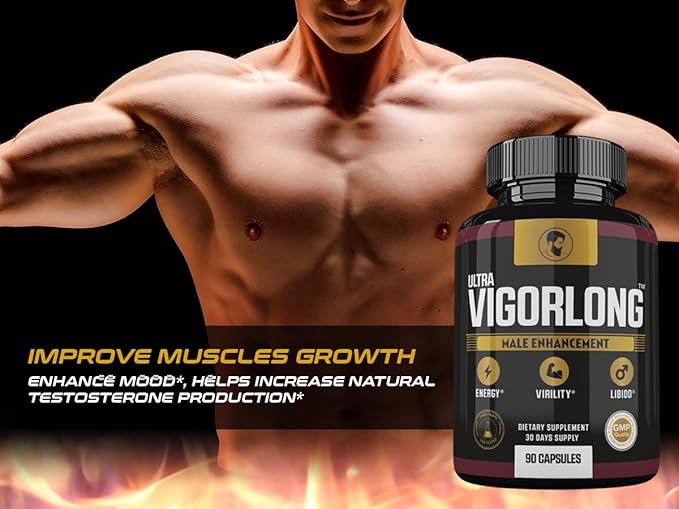 (2 Pack) Ultra VigorLong Supplement Advanced Formula Ultra Vigor Long for Men Ultra Vigorlong Capsules 180 Count