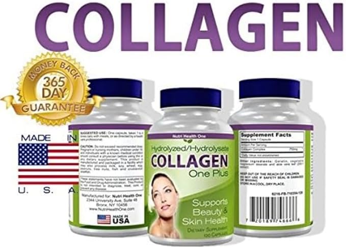 Collagen One Plus Beauty and Skin Health Bundle – 2-Pack (120 Capsules Each) with Bonus 30 Capsules – Total 270 Capsules – Hydrolyzed Collagen for Skin Hair and Joint Support
