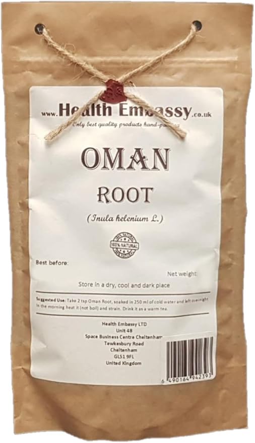 Health Embassy Oman Root | Elecampane Root | Inula Helenium | Herbal Tea (100g)