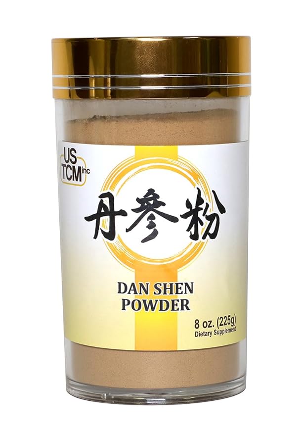 Dan Shen Powder Salvia Miltiorrhiza Powder Red Sage Root Powder 丹参粉 120mesh (8oz)