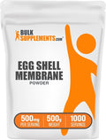 BulkSupplements.com Egg Shell Membrane Powder - Collagen Powder Suplement Dairy-Free &amp Gluten Free 500mg per Serving 500g (1.1 lbs) (Pack of 1)