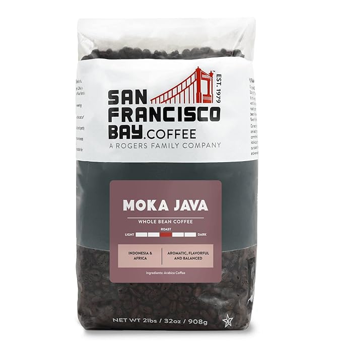San Francisco Bay Whole Bean Coffee - Moka Java (2lb Bag) Medium Roast