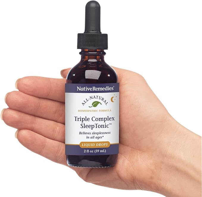 Native Remedies Triple Complex Sleep Tonic - Relieves Mild Tension and Sleeplessness Increases Drowsiness and Restores Healthy Sleep Patterns - 59 mL