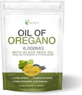 Oil of Oregano with Black Seed Oil6000mg Oregano Oil CapsulesNon-GMOGluten FreeAntioxidant &amp Immune Support - 3rd Party Lab TestGMP Certification (1)