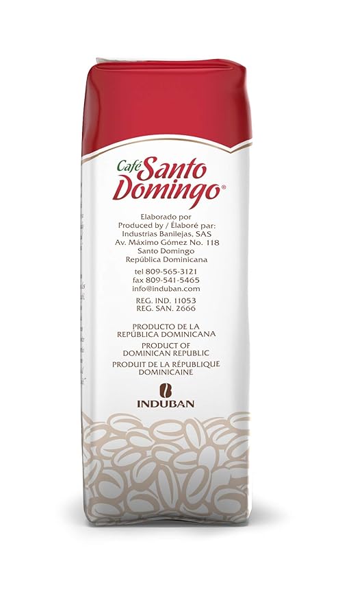 Santo Domingo Coffee 16 oz Bag Ground Coffee - Product from the Dominican Republic… (Pack of 3)