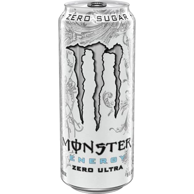 Monster Energy Zero Ultra Sugar Free Energy Drink 16 Ounce | Pack of 15