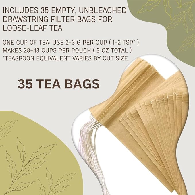 GERD Relief Herbal Tea: 8-Digestive Herb Blend Natural Acid Reflux &amp Heartburn Aid Pre/Post Meal Support 3oz with 35 Bags