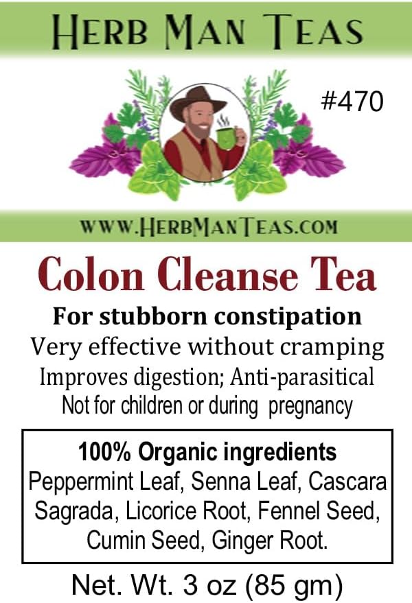Colon Cleanse Tea – Tastes Good Gentle &amp Very Effective Helps with Constipation Gas Bloating &amp Digestion – Organic Loose Leaf – Formulated by Master Herbalist