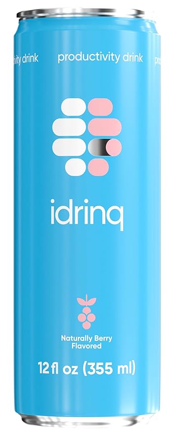 Idrinq - Berry Caffeine Free Energy Drink 12oz - 12-Count