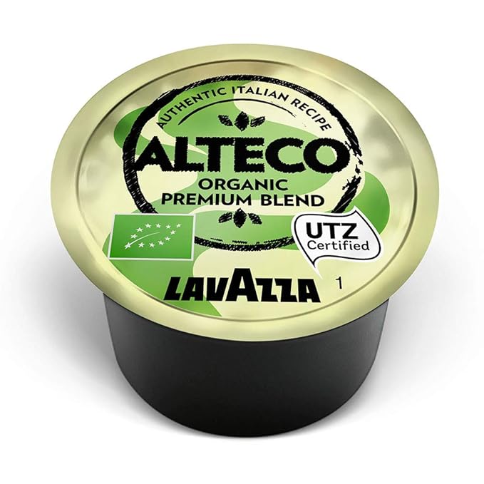 Lavazza Alteco Usda Organic Premium Blend Blue Single Dose Espresso Coffee Capsules 100 Count (Pack of 1)