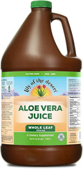 Lily Of The Desert Aloe Vera Juice - Whole Leaf Filtered Aloe Vera Drink Non-GMO Aloe Juice with Natural Digestive Enzymes for Gut Health Stomach Relief Wellness Glowing Skin 64 Fl Oz