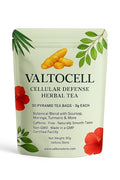 ValtoCell Cellular Defense Herbal Tea – Soursop Dandelion Turmeric Papaya &amp Guava | Natural Detox &amp Cleanse Support | 30 Herbal Infusion Tea Bags (3g Each) | Chlorophyll-Rich Moringa Blend