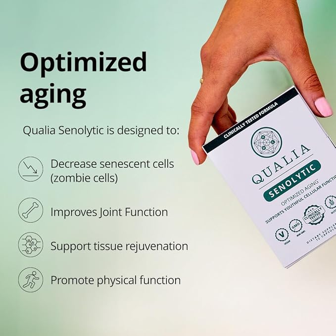 Qualia Life Sciences Qualia Senolytic Ultimate Formula for Enhanced Cell Repair&ampRejuvenation 2-Day Aging&ampLongevity Support Regimen w. FisetinQuercetin PiperlongumineSenactivCurcumin(Pack o