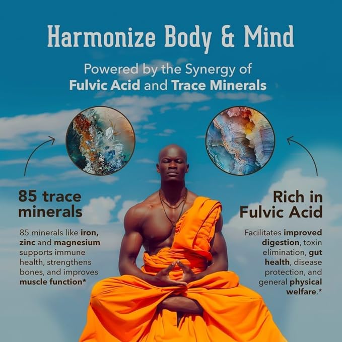 Organic Shilajit Tonic 16 oz | 32 Servings | 20-Herb Adaptogen Blend w/Ashwagandha Maca Spirulina &amp Turmeric | Liquid Energy Hormone Balance &amp Detox Support | Vegan Non-GMO