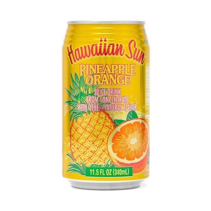 Hawaiian Sun Pineapple Orange | Pack of 12 | 11.5 Ounce Per Can | Tropical Drinks | Variety Packs | Tropical Citrus Juice | Summer Beverage | RcTechDistro Bundle Box
