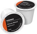 Amazon Brand - Solimo Medium Dark Roast Coffee Pods House Blend Compatible with Keurig 2.0 K-Cup Brewers 100 Count