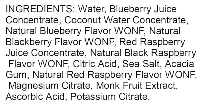 12pack - Wynz Sour Berry Soaker Youth Hydration Sports Drink 34.17% Fruit Juices Coconut Water Monk Fruit &amp Filter Water - 16 oz Slim Bottle