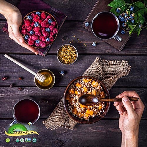 Greenbow Organic Bee Pollen - 100% USDA Certified Organic Non-GMO Halal Kosher Certified Pure &amp Natural Bee Pollen - Superfood Packed with Proteins Vitamins &amp Minerals - Gluten Free - 8oz