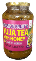 Haio | Passion Fruit And Yuja Tea With Honey | 2.2 Pounds | 1 Jar