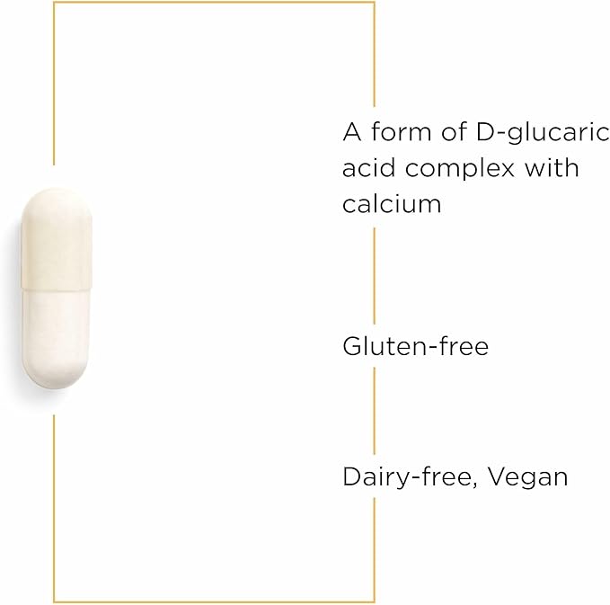 Integrative Therapeutics Calcium D-Glucarate - Daily Support for Detoxification Systems*- Supports Healthy Immune Function &amp Estrogen Metabolism* - Gluten &amp Dairy-Free - 90 Capsules (30 Servin