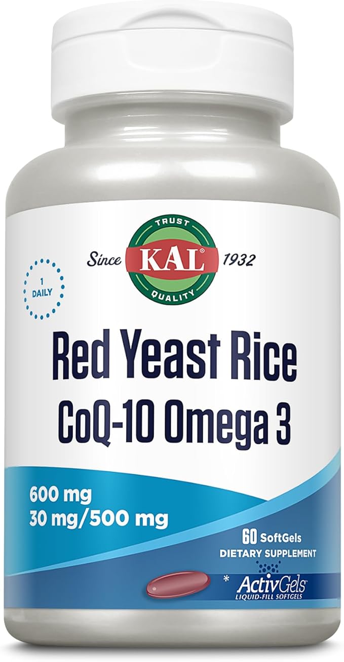 Kal Red Yeast Rice COQ10 Omega 3 60 Count