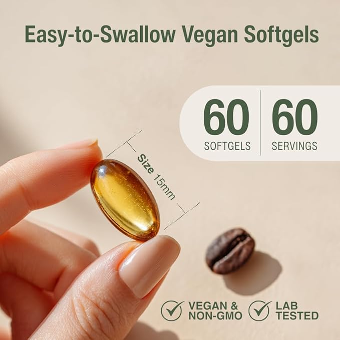 Oregano &amp Black Seed Oil Softgels –Natural Carvacrol &amp poten Pure Black Seed Oil – 7mg Thymoquinone– Organic Vegan Non-GMO – Immune &amp Wellness Support – 60 Capsules