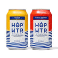 HOP WTR Sparkling Hop Water Mango 6 Pack Blood Orange 6 Pack Sugar Free Low Carb Non Alcoholic Drinks NA Beer Adaptogen Drink No Calories Adaptogens &amp Nootropics for Added Benefits 12 oz C
