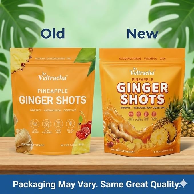 Juicing Ginger Shots Pineapple Ginger Turmeric Drink with Vitamin C Zinc &amp lron Superfood Juice Powder for Immunity &amp Digestion Support 30 Servings (Pineapple and Ginger)