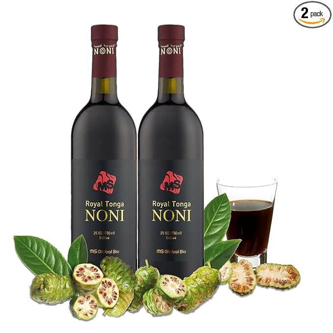 Royal Tonga Noni - 100% Authentic NONI Juice(2PK Case) 25oz Bottles | Noni Juice | Nonie Juice | Noni Drink | Nona Juice | Jugo de Noni | Noni Fruit | Real Noni