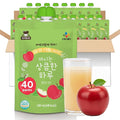 Korean Food CJ Freshway Fresh Apple Juice Drink 3.38 fl oz (100ml) x 40 Pack Korean Apple Juice Beverage Single Serve