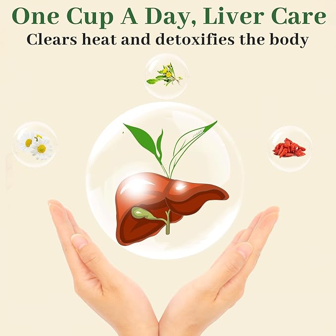Liver &amp Kidney Detox Tea - Dandelion Wolfberry Tea 7 Herbal Ingredients Blend Goji Berry Chrysanthemum Chinese Cassia Seed Kidney Cleanse (2)