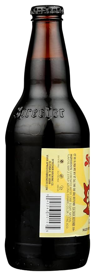Sprecher Maple Root Beer Soda All Natural 16 Fluid Ounces (Pack Of 24)
