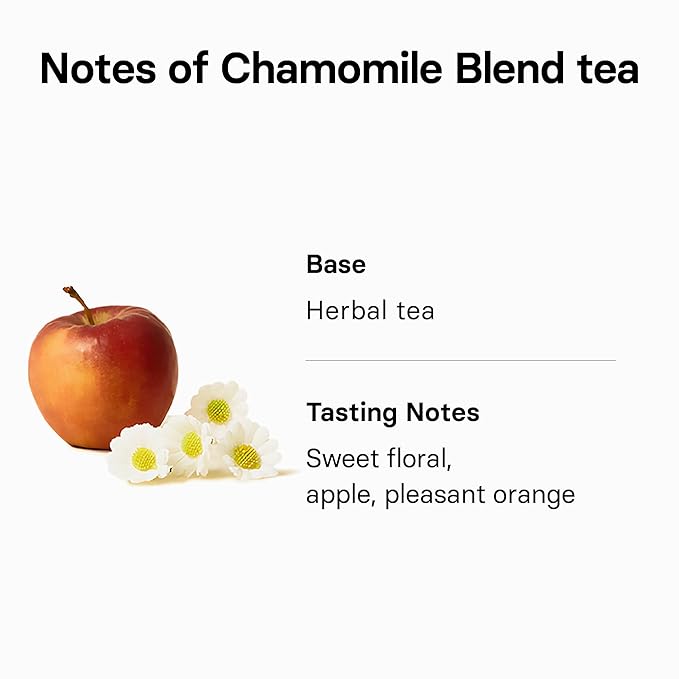 OSULLOC Chamomile Blend Tea(Chamomile &amp Sweet Apple scent 10 count x 0.5oz) Relaxing Chamomile tea with delicate sweet flavors Decaffeinated Herbal tea