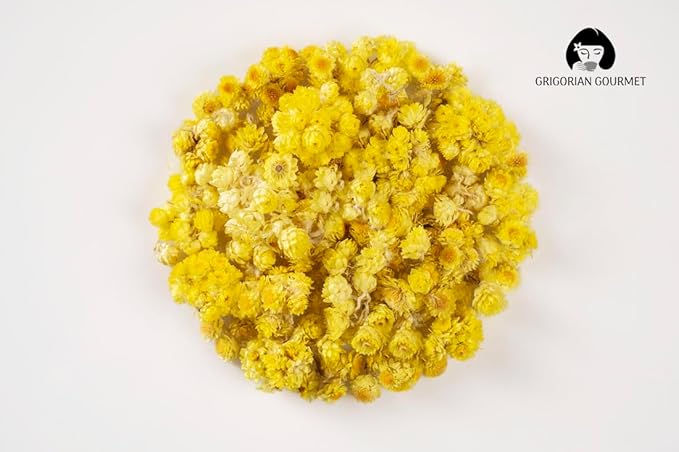 Helichrysum Immortelle Dried Flowers (2 OZ = 57 grams) Sandy Immortelle Herb Tea Wild Harvest from Armenia