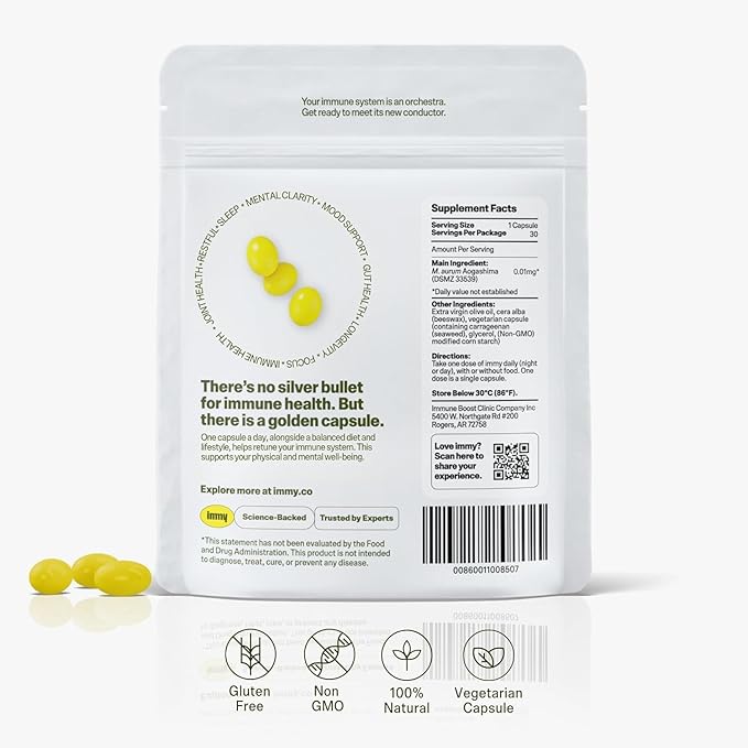 IMMY Immune Supplement for Mood Support and Gut Health 30 ct. - Supports Joint Relief Focus &amp Mood Support Natural Calming Aid