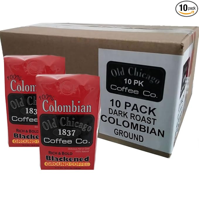 Bulk Lot Case - Gourmet Colombian Ground Coffee - Old Chicago Dark Roast