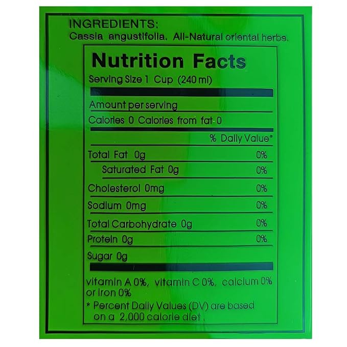 36 Packs Evergreen Leaves Brand Extra Strength California Dieters' Drink Caffeine Free Herbal Dietary Tea Senna-infused total 720 Tea Bags